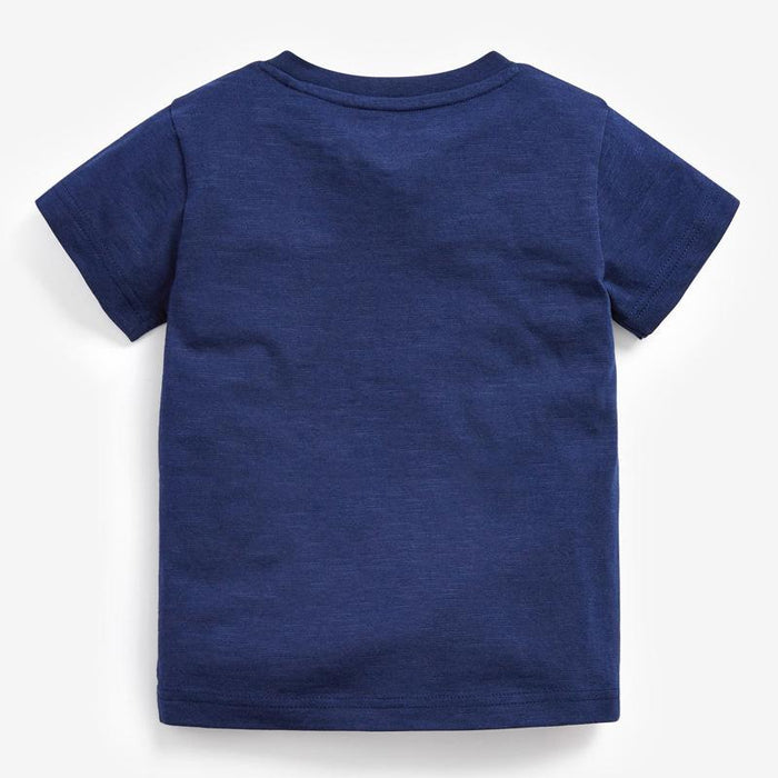 New Short Sleeved Children's T-shirt Cartoon Knitted Bottom Shirt