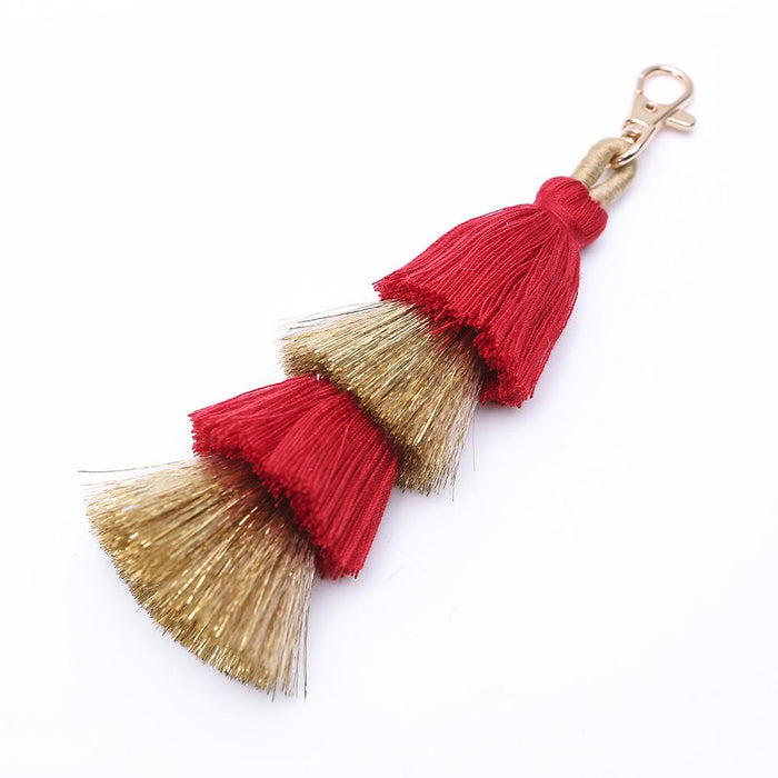 New Boho Tassel Pendant Keychain Charm