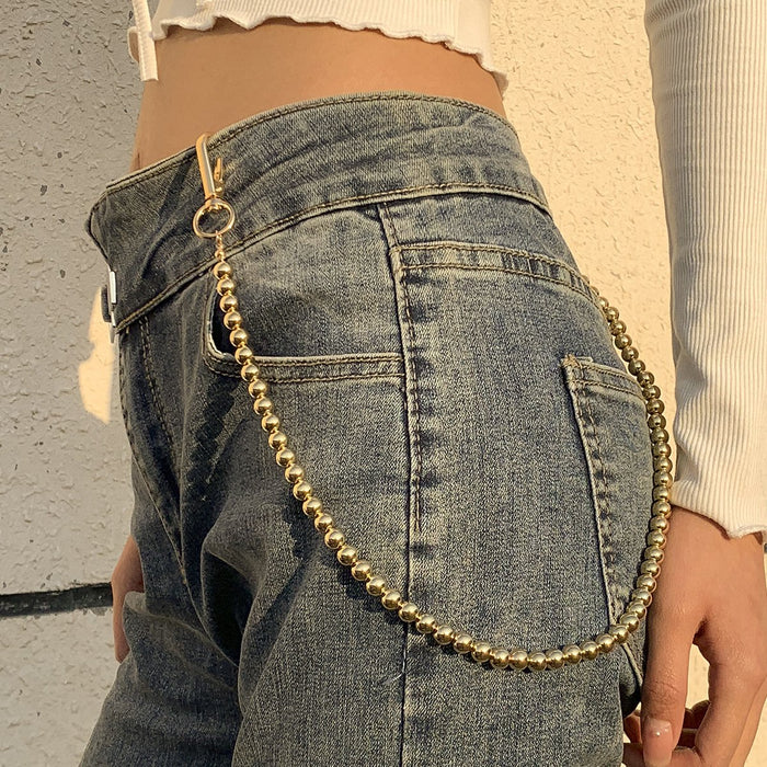 Retro Round Bead Body Chain Personality Simple Waist Chain