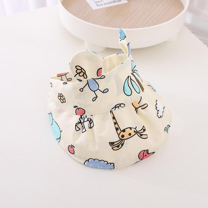 Summer Children Cartoon Animal Ears Empty Sun Hat