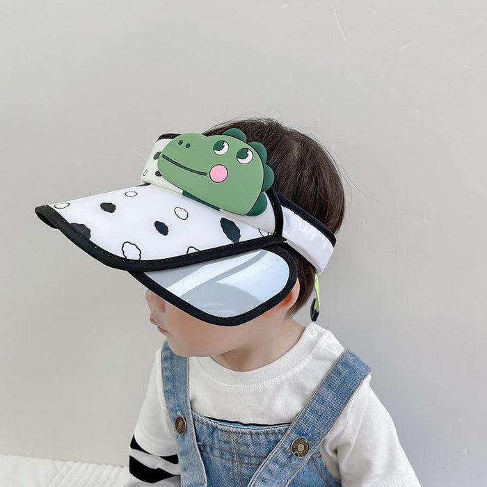 Summer RAEDY Letter Print Children's Wide Brim Empty Top Hat