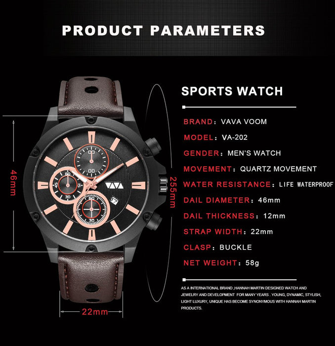 Sport Fashion Calendar Quartz Waterproof for Men Watch Relogio Masculino