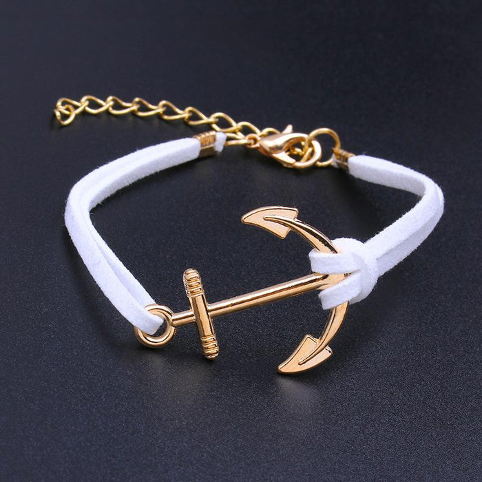 Retro Alloy Handmade Anchor Bracelet