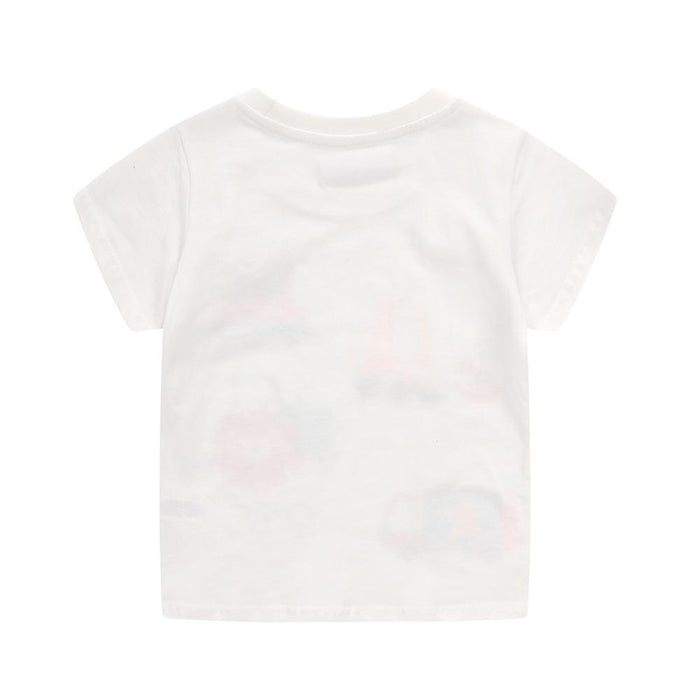 Smiling face cartoon embroidered children's Short Sleeve T-Shirt