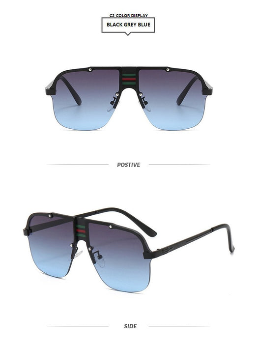 Square large frame sunglasses