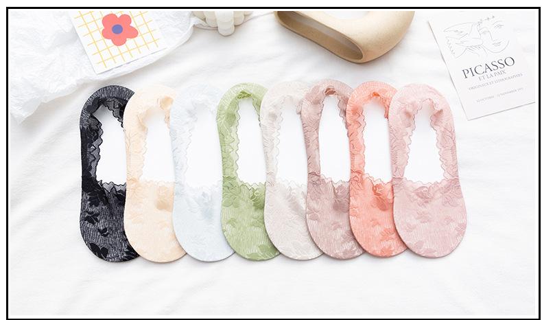 Spring and Summer Lace Invisible Socks Women's Breathable Socks