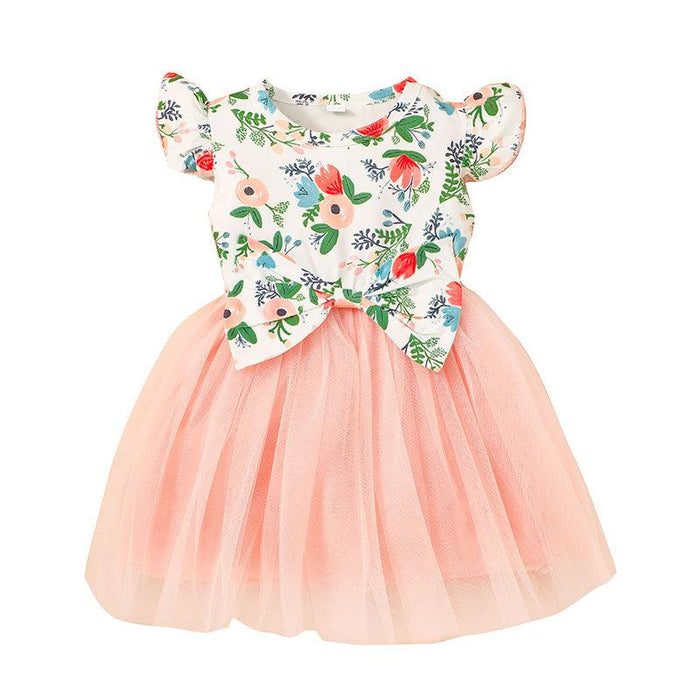 Summer girls' solid color vest skirt casual A-line skirt