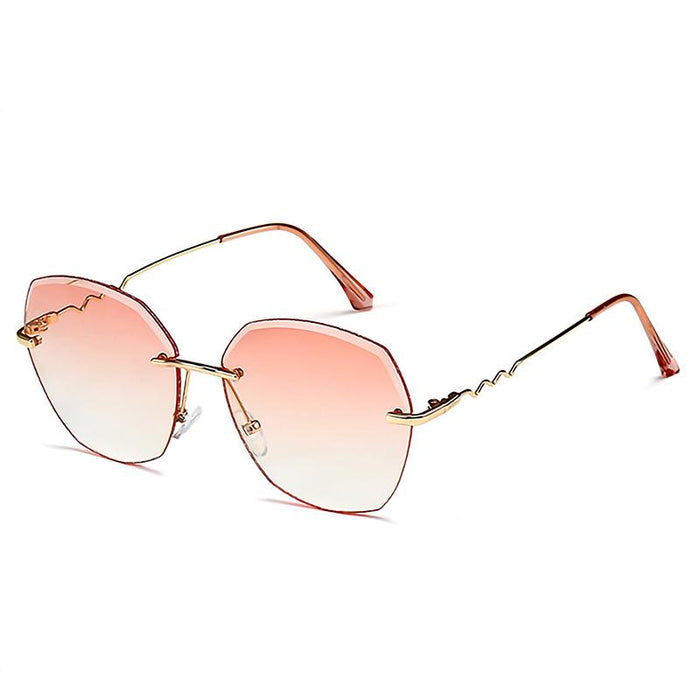 Metal sunglasses irregular Retro