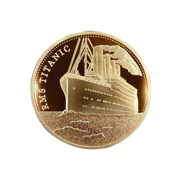 Gold Plated Coin Titanic Ship Collectible Coins