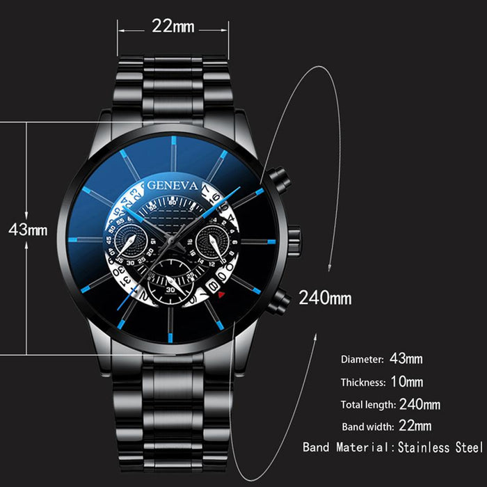Men's Wristwatch Quartz Golden Color Luxury Business Watches