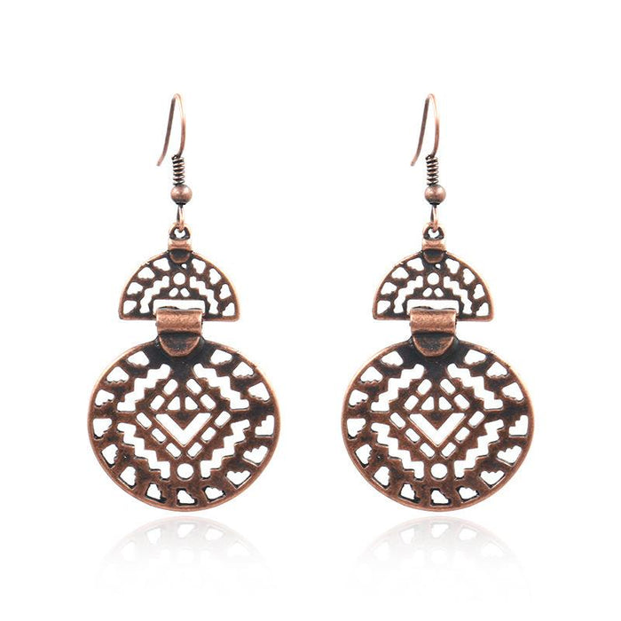 Bohemian Fashion Multilayer Alloy Scalloped Earrings