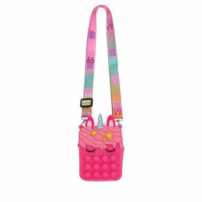 Silicone Bag Unicorn Backpack Decompression Pinch Music
