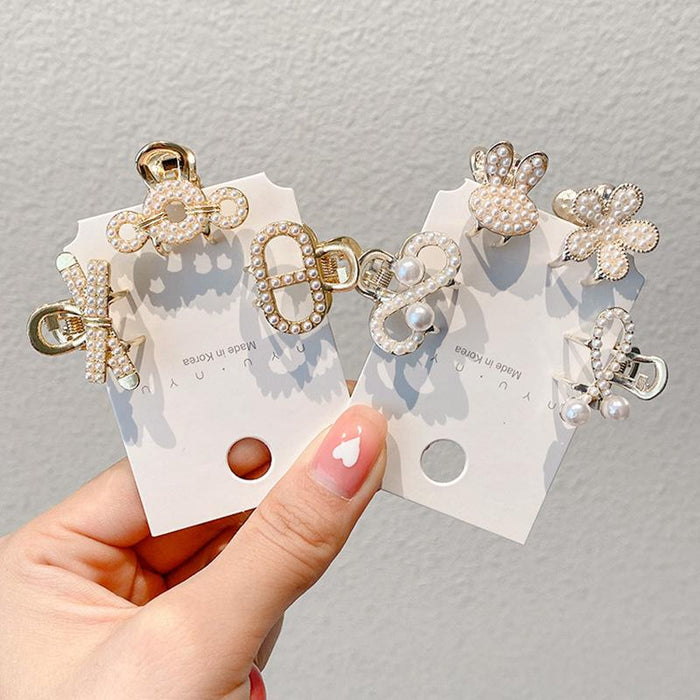 Pearl hair clip bang clip