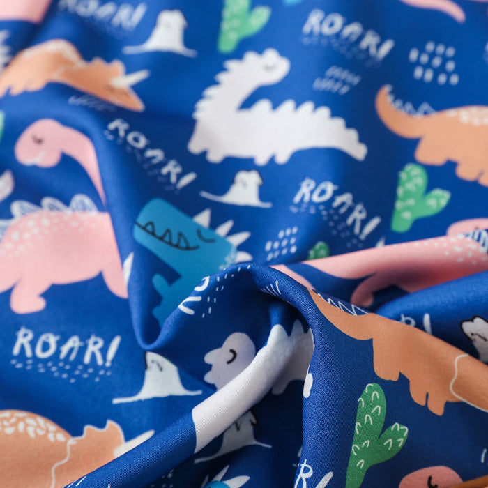 Boy's Dinosaur Printed Short Sleeved Shirt Two-piece Set