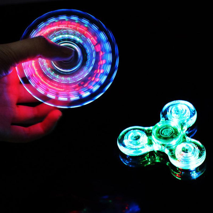 Glowing LED Light Finger Stress Relief Toy