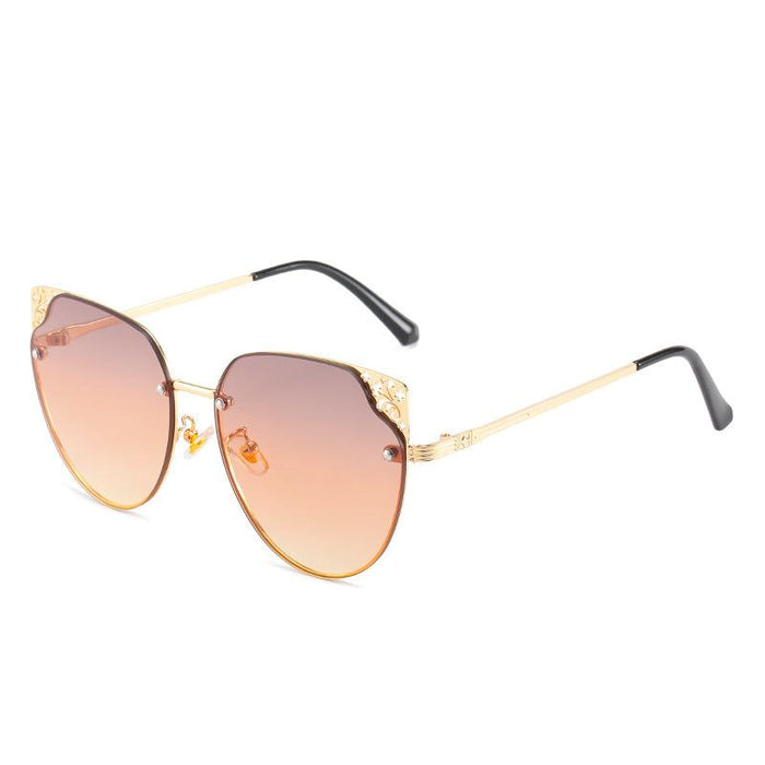 Metal hollow Sunglasses