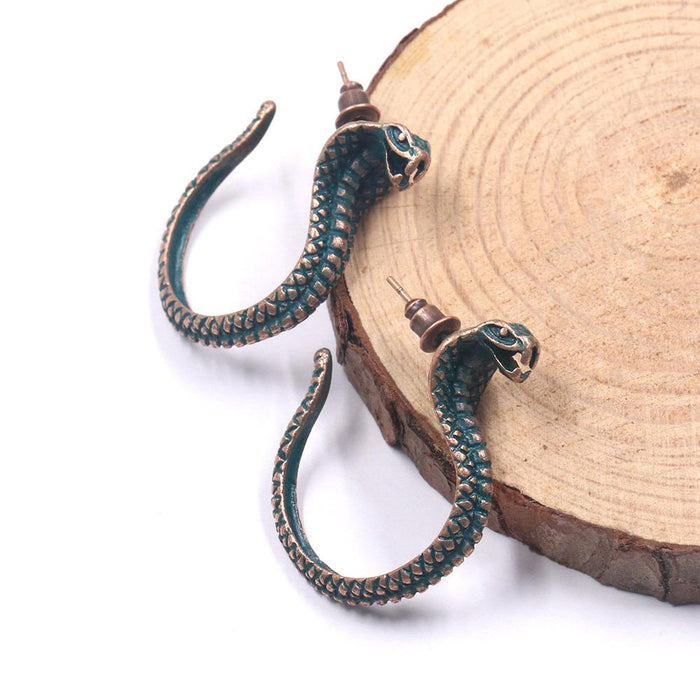 2022 Exaggerated Personality Punk Snake Earrings Jewelry