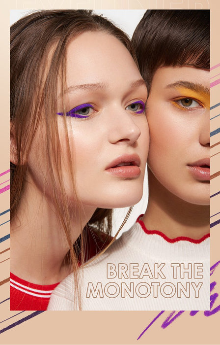 12 colour Eyeliner suit with no makeup and no matte finish.