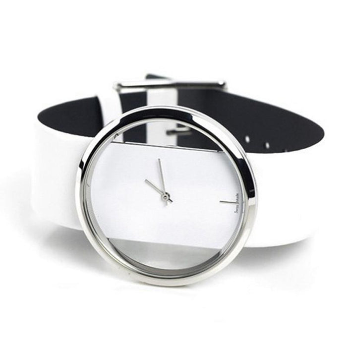 Classic Women Simple Ladies Quartz Wristwatch Clock Leather Straps