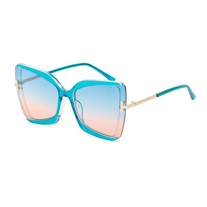 New Female Butterfly Large Frame Sunglasses