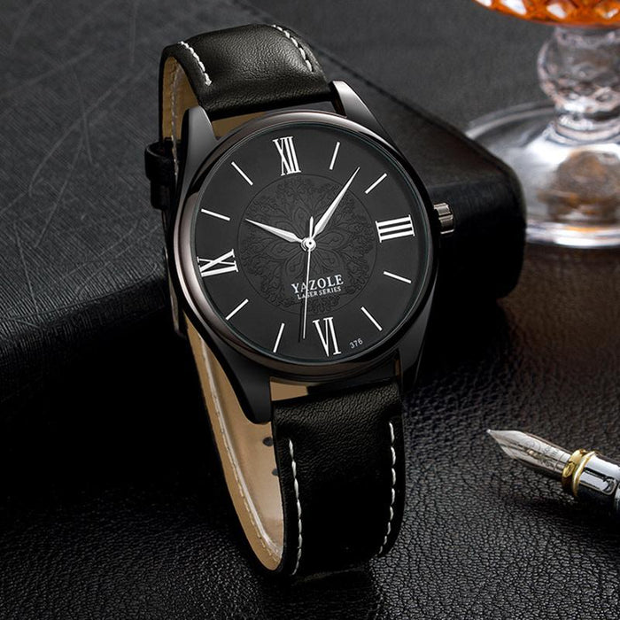 Mens Watches Top Brand Luxury YAZOLE Business Ultra-thin Fashion Male Clock