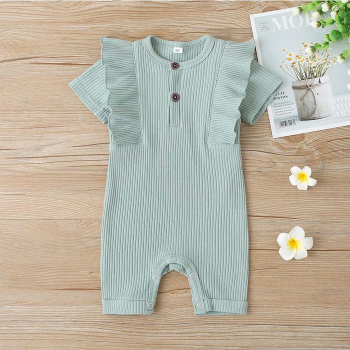 Summer Infant 5-color Ruffle Jumpsuit