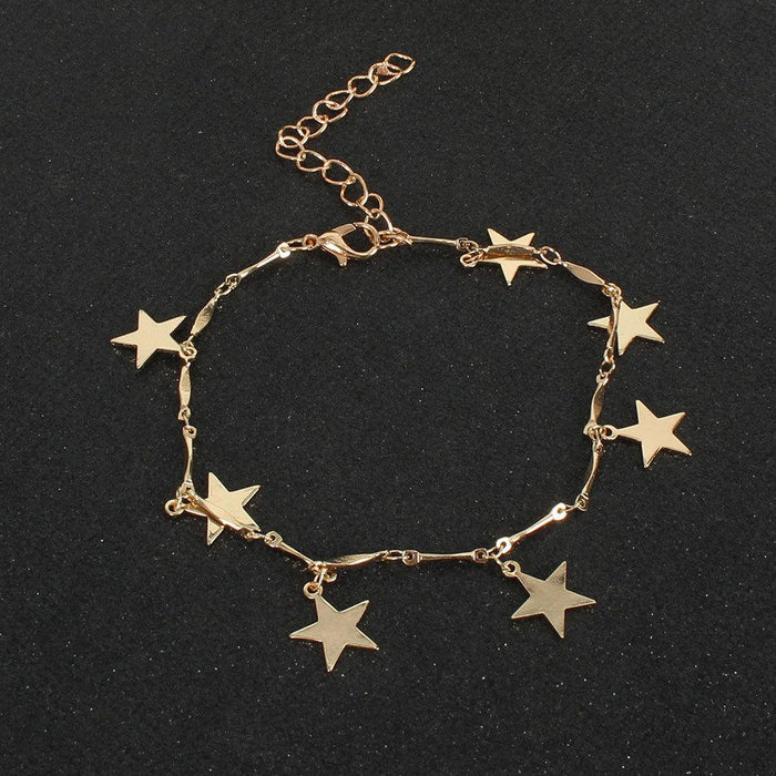 Fashion Simple Female Butterfly Star Devil's Eye Anklet