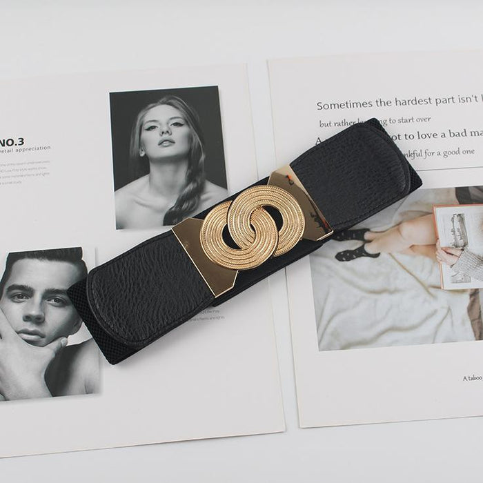 Simple Women's Waist Decorative Wide Belt