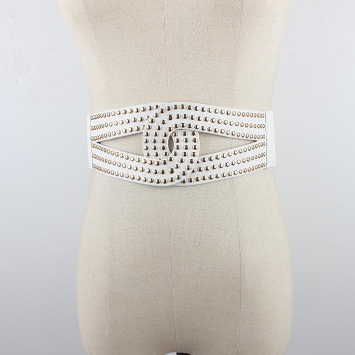 Fashionable FourSeasons Elastic Decorative Women's Wide Belt