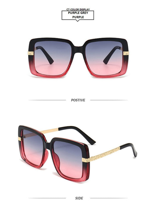 Metal contrast Sunglasses