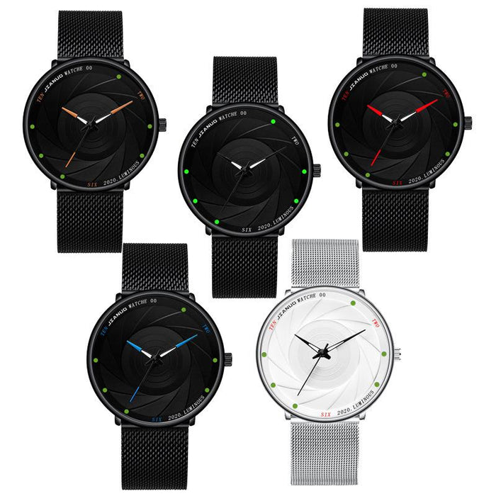 Mesh Strap Luminous Men's Business Quartz Watch Male Clock