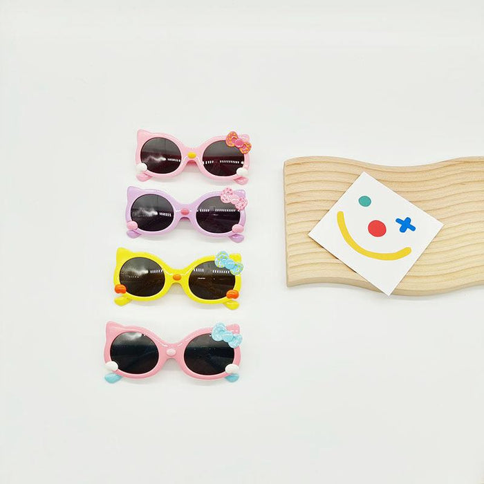 Cat Bow Decoration Cute Cartoon Children's Sunglasses