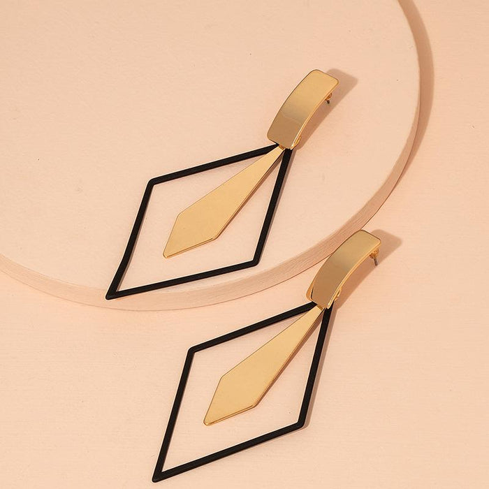 New Fashion Creative Personality Double Layer Earrings