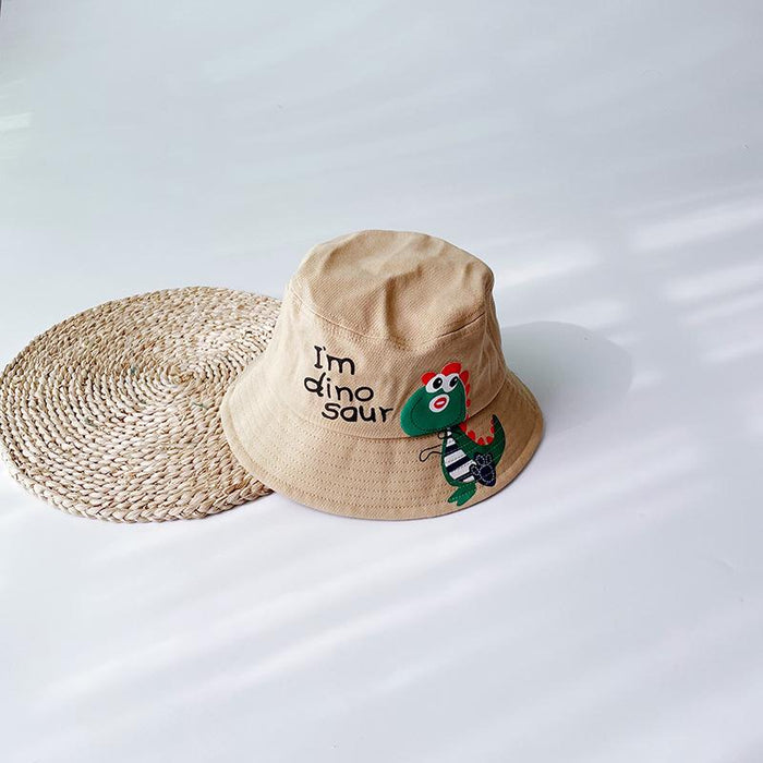 Summer Outdoor Windproof Color Dinosaur Children's Cartoon Pot Hat