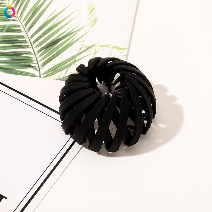 Frosted lazy bird's nest hair iron