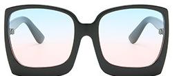 Large Frame Colorful Real Film Sunglasses