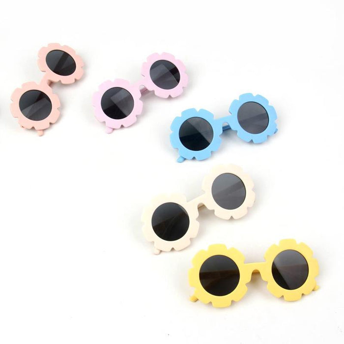 Children's Sunglasses flower glasses UV Scrub