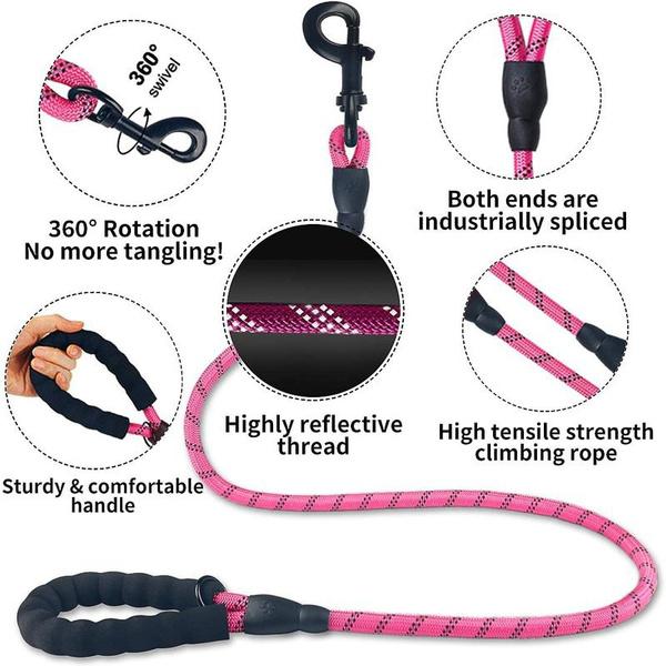 Dog Accessories Harness Durable Extra Long Nylon Reflective Dog Leash