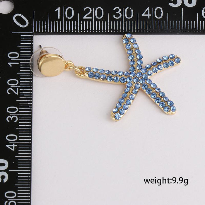 Fashion Women's Fashion Beach Accessories Earrings Inlaid Rhinestone