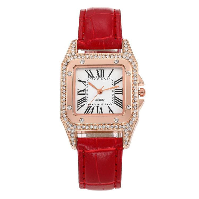 Fashion Women Wristwatch Leather Band Quartz Casual Clock LLZ20795