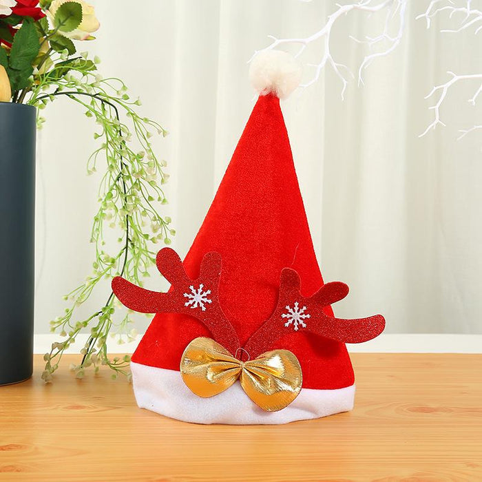 Red Velvet Padded Christmas Hat