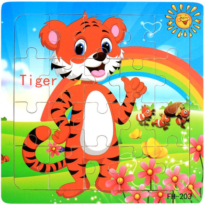 20 Piece Wooden Jigsaw Puzzle Kids Toy