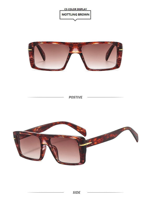 Square retro simple light luxury Sunglasses