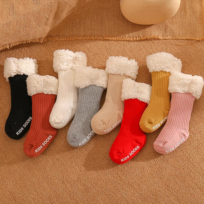 Winter Baby Solid Tincken Socks For Girls Boys