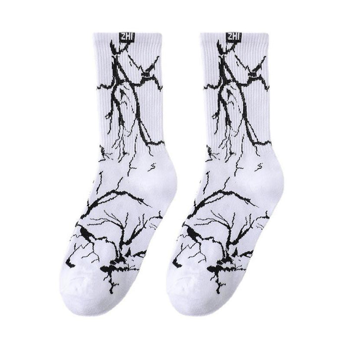 Cotton Men's Cartoon Pattern Hip Hop Socks