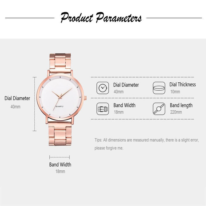 Women Watches Fashion Rose Gold Lady Wrist Watch
