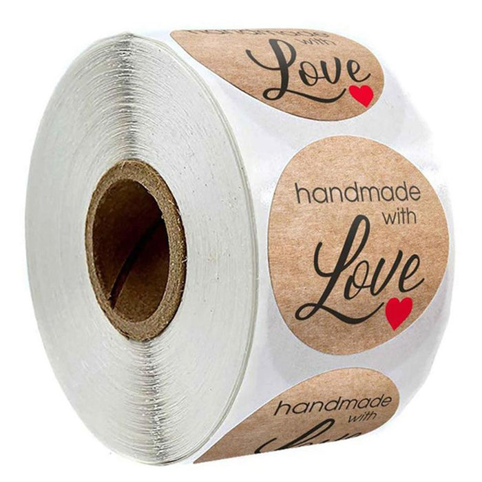 100-500pcs Vintage Kraft Paper Scrapbook Gift Stickers