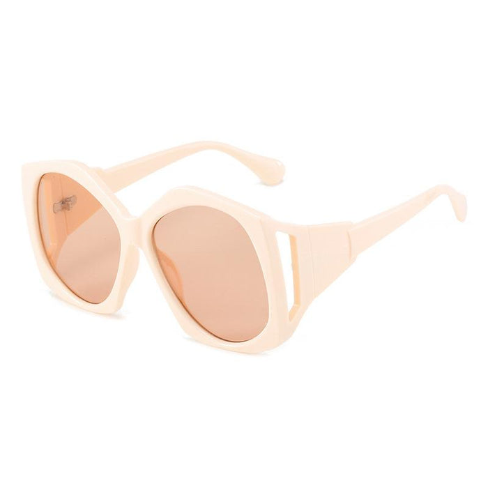 Large frame irregular Sunglasses