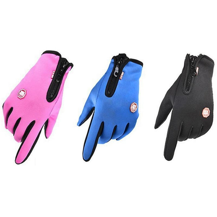 Winter Women Men Touch Cold Waterproof Motorcycle Cycle Gloves