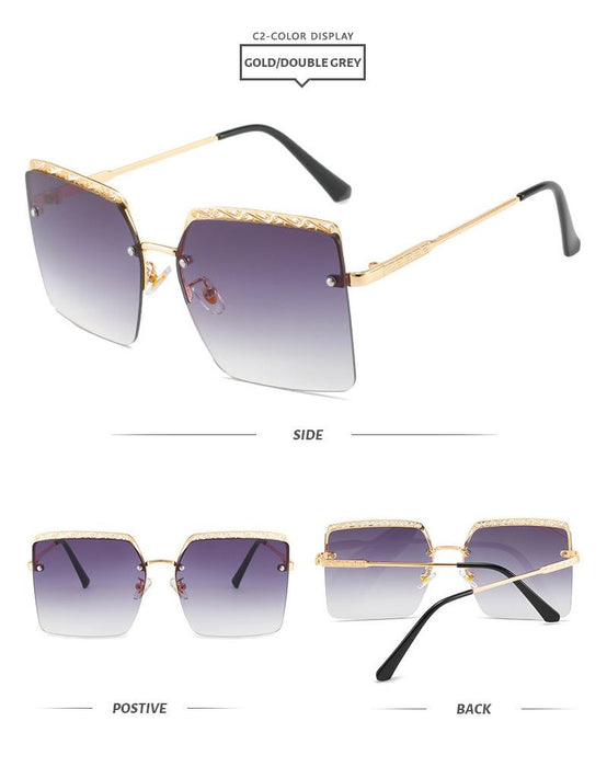 Frameless trimming Sunglasses UV protection